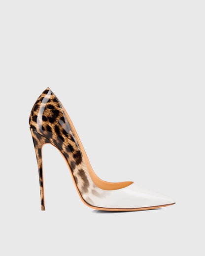 Yatima Leopard Print Pumps In Ombre
