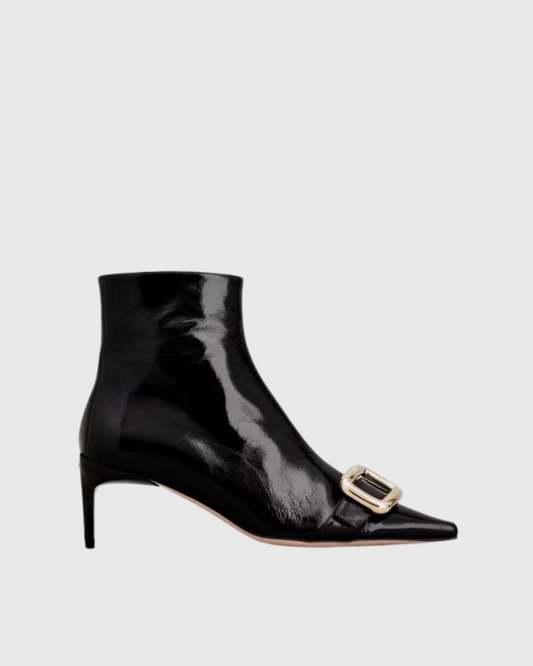 Yaxha Buckle Ankle Boots In Black