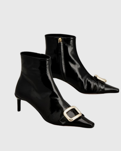 Yaxha Buckle Ankle Boots In Black