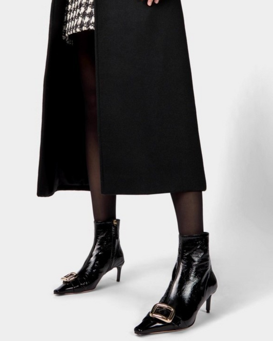 Yaxha Buckle Ankle Boots In Black