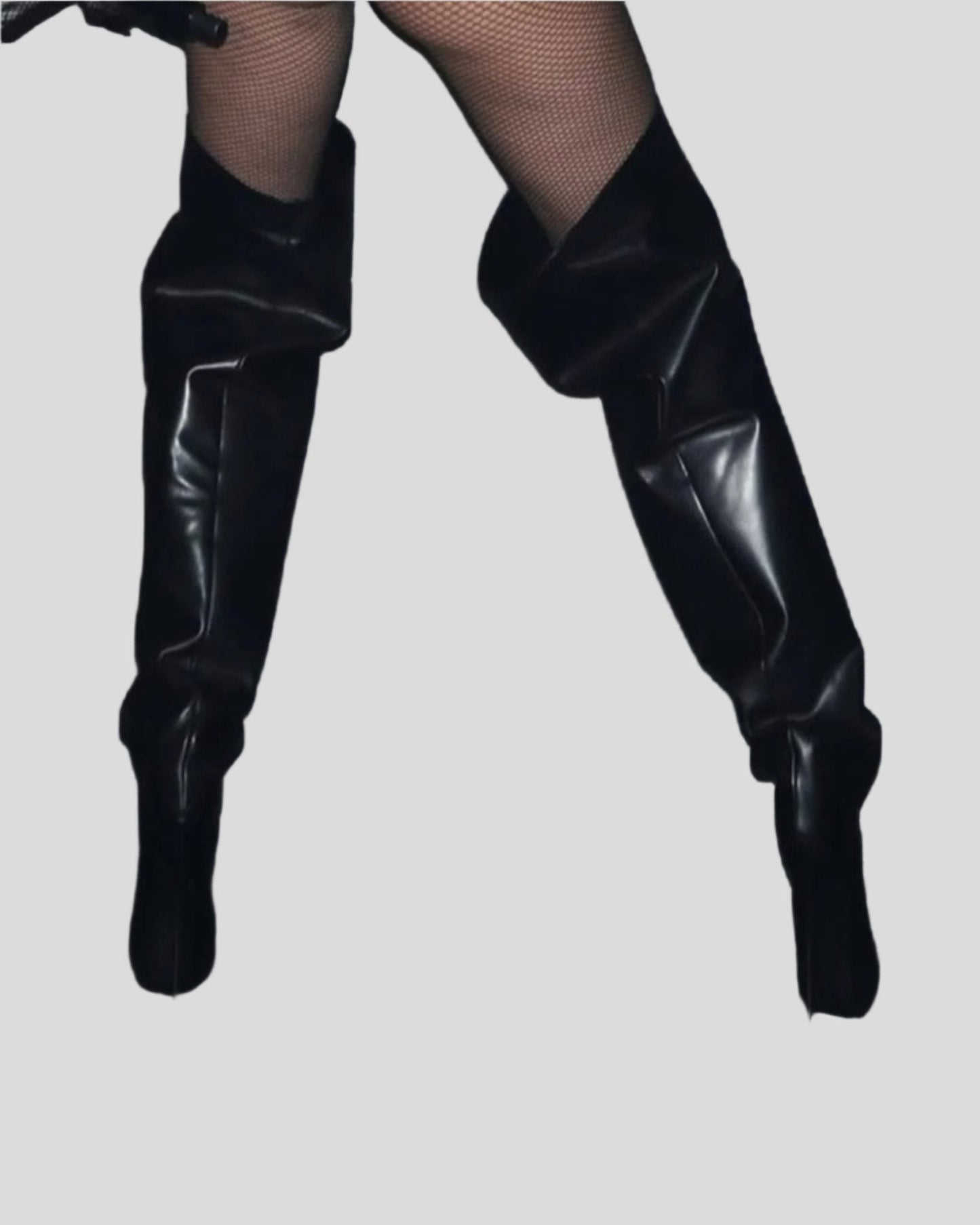 Yayoi Leather Over The Knee Boots