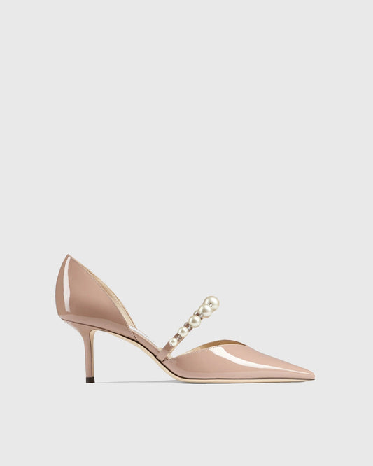 Yelena Pearl Strap Pumps In Pink