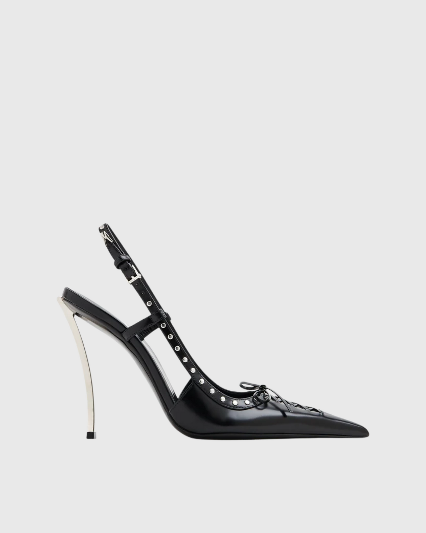Zabella Rivet Slingback Pumps In Black