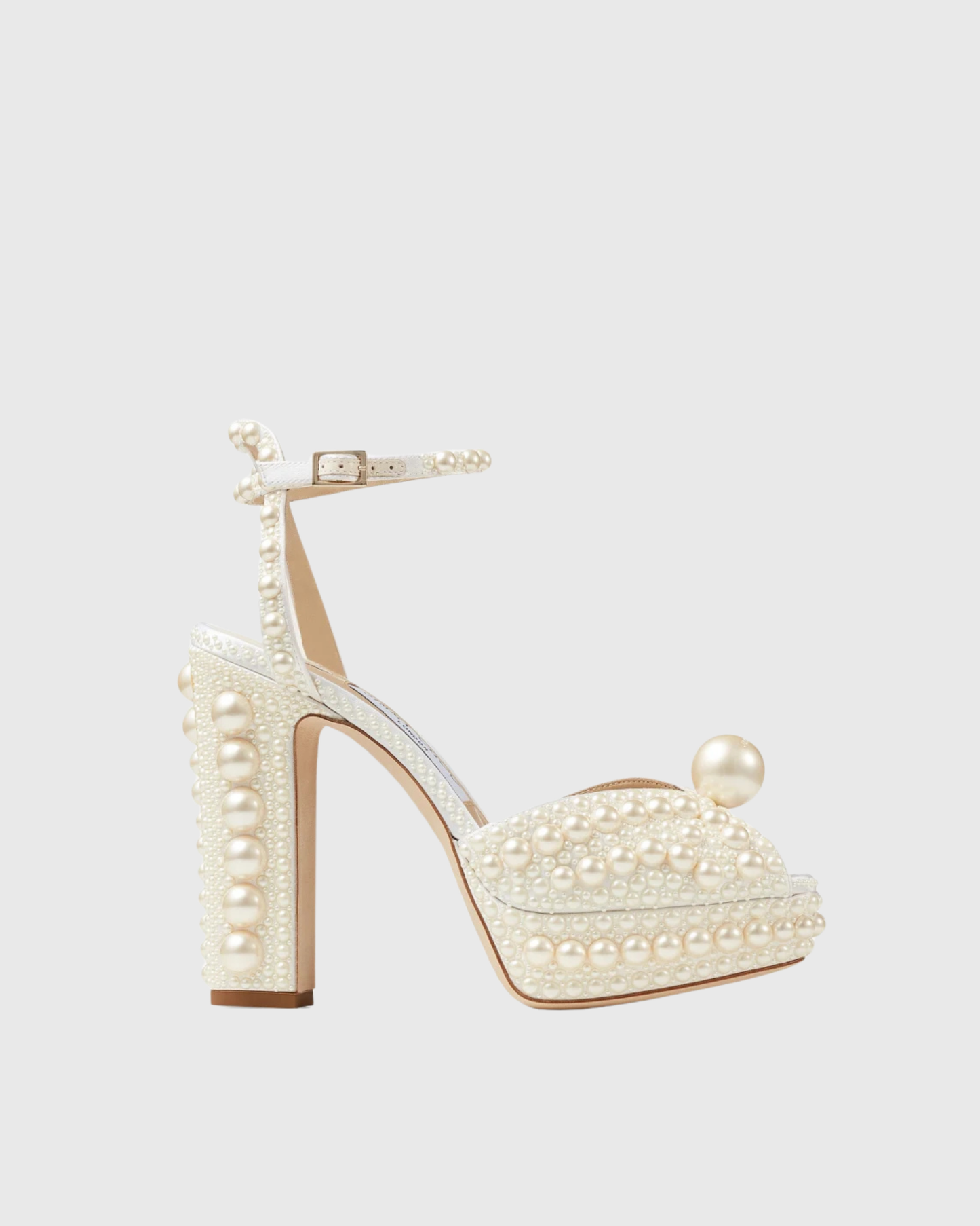 Liviana Pearl Platform Sandals In Ivory