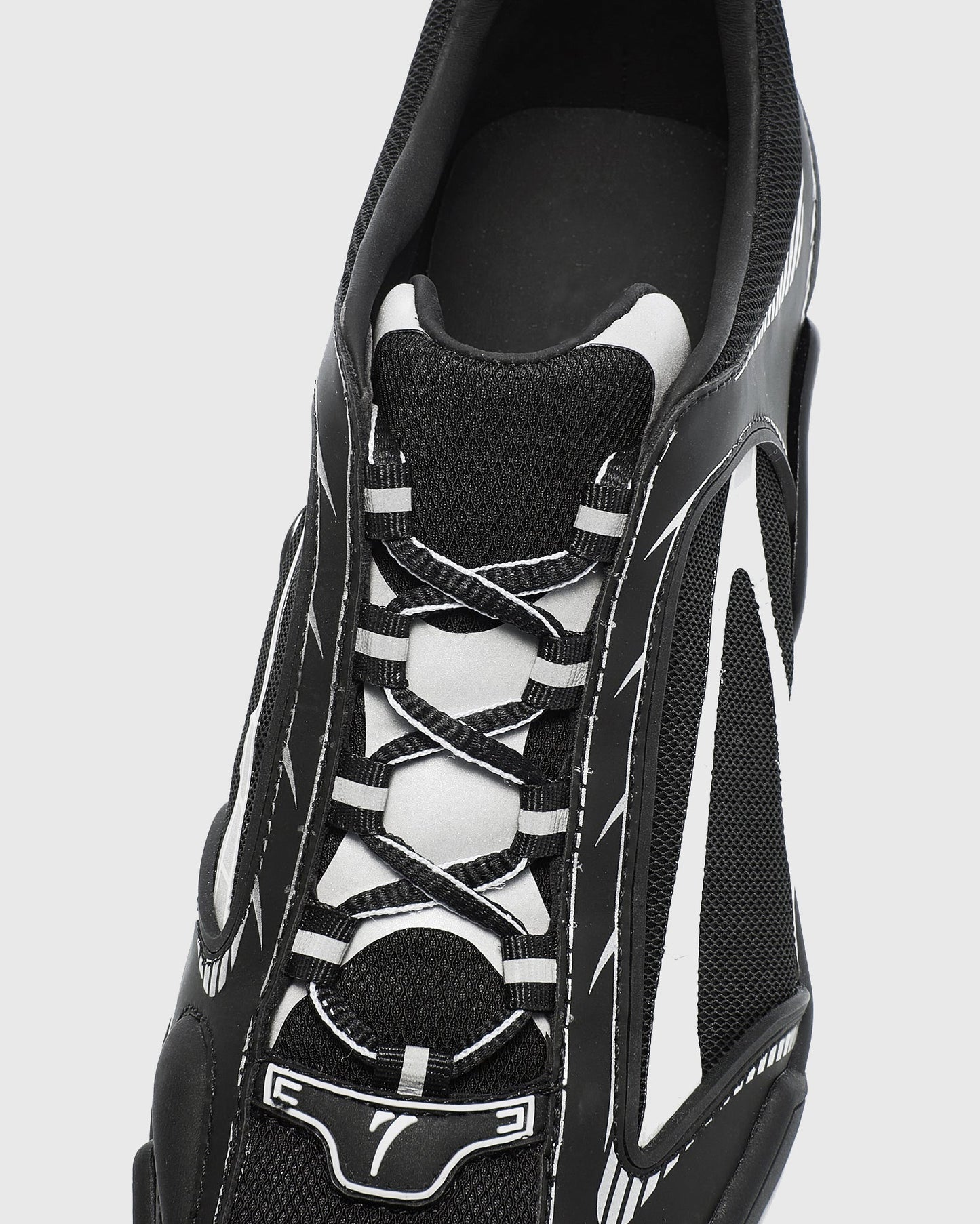 Zahava Lace up Sneaker Flared Heels In Black