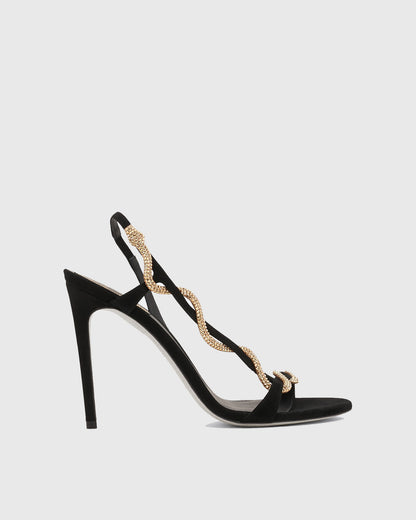 Zavala Rhinestone Snake Enwind Sandals