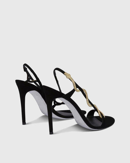 Zavala Rhinestone Snake Enwind Sandals