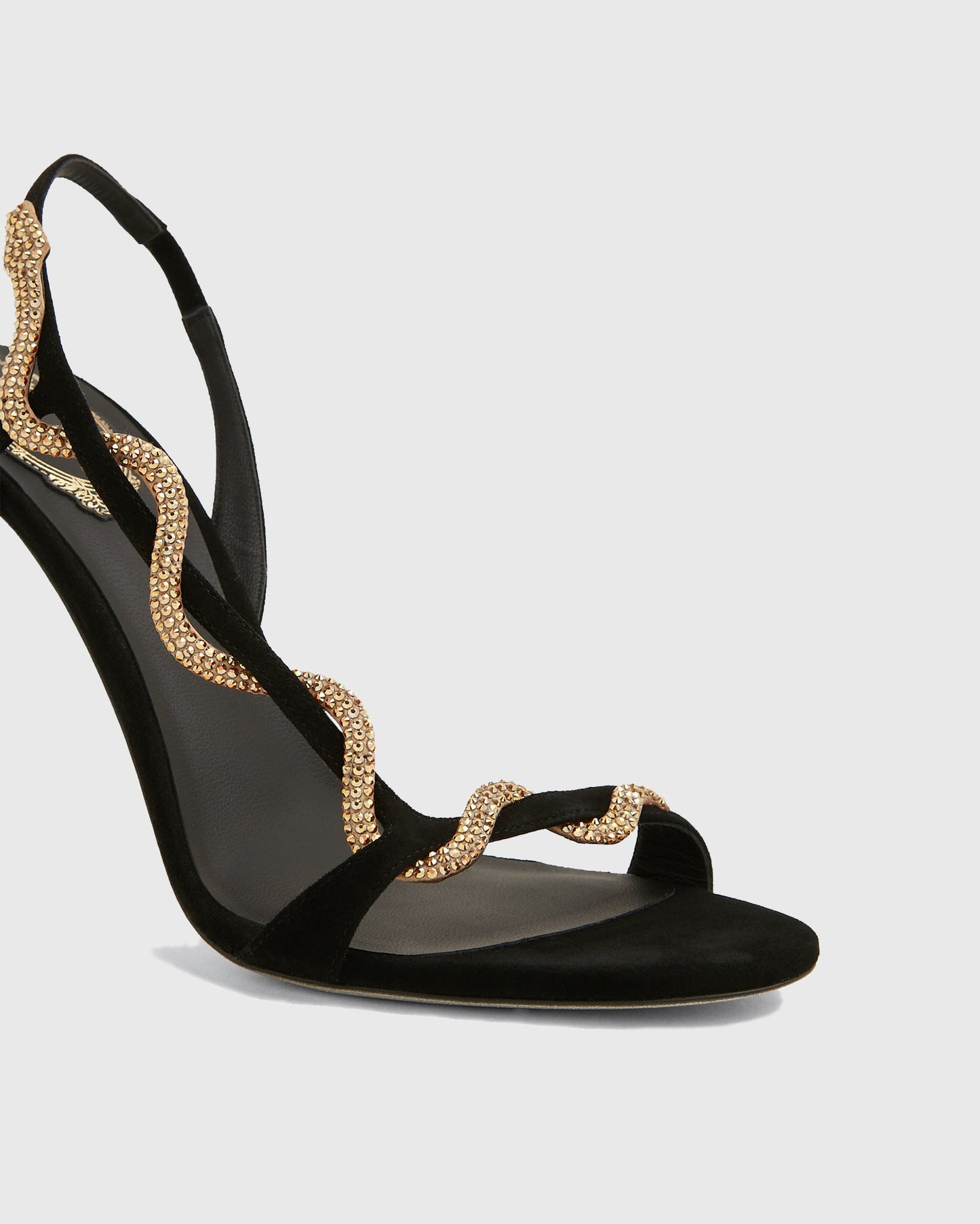 Zavala Rhinestone Snake Enwind Sandals