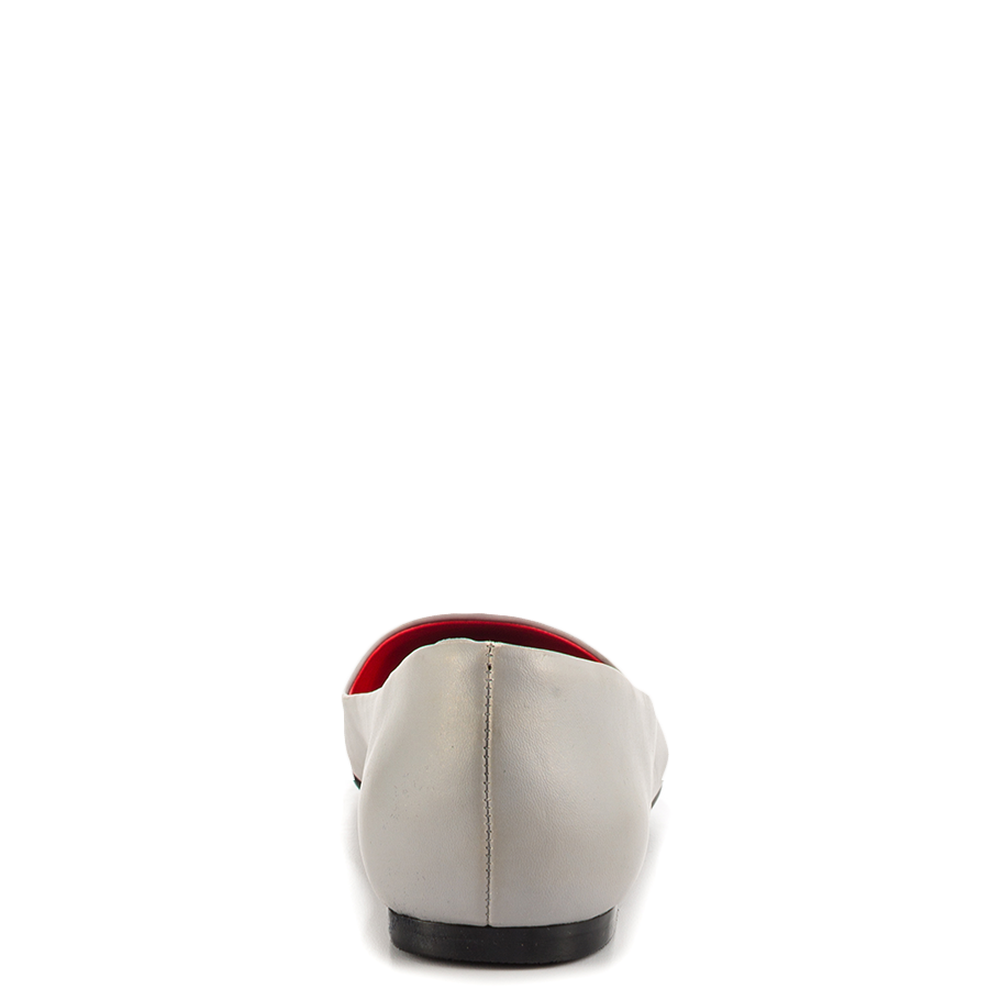 FSJ Grey Cute Shark Print Pointed Toe Flats for Women