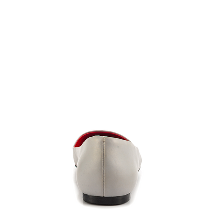 FSJ Grey Cute Shark Print Pointed Toe Flats for Women