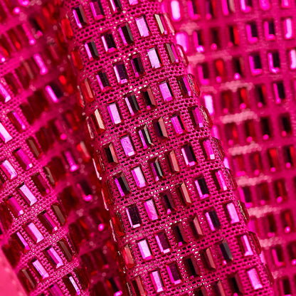 Hot Pink Pointed Toe Gem Party Shoes Stiletto Knee High Boots