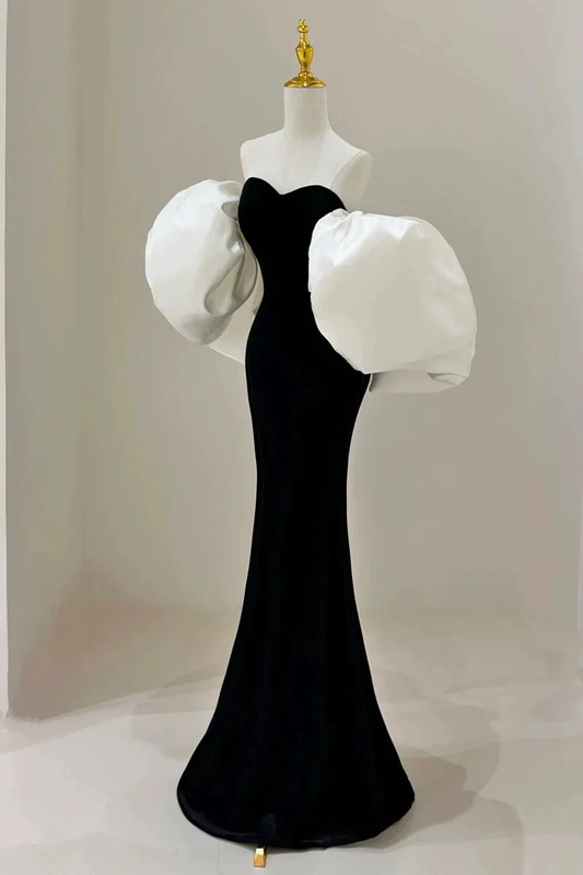 Sheath Off The Shoulder Black Velvet Evening Dress Prom Dresses Birthday Outfits  cg26197