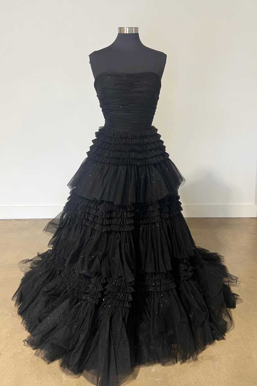 Fuchsia Sleeveless Pleated Evening Prom Dress