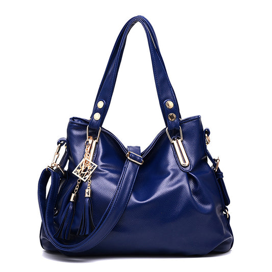 Classic Casual Solid Color Large Capacity Handbags
