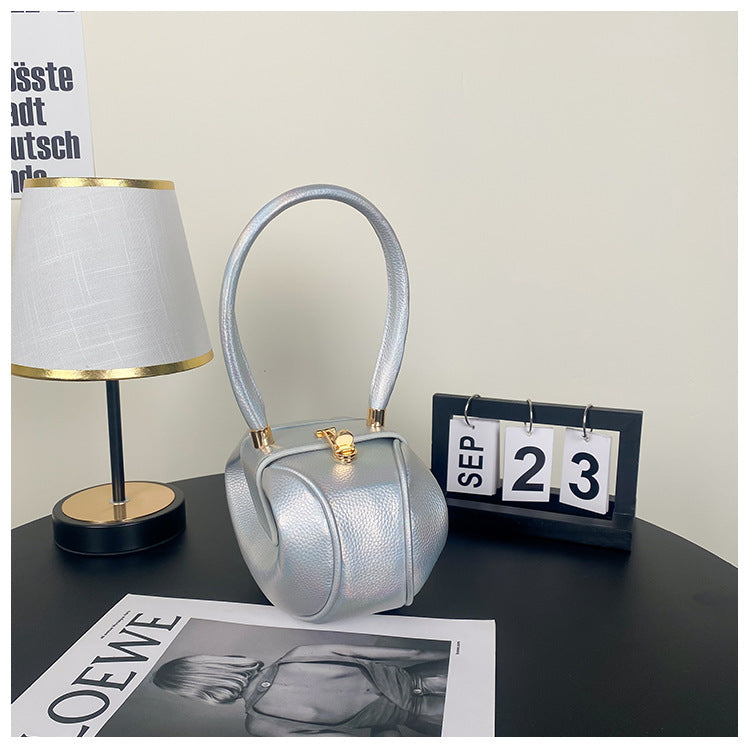 Sac à main tendance et créatif de couleur unie 