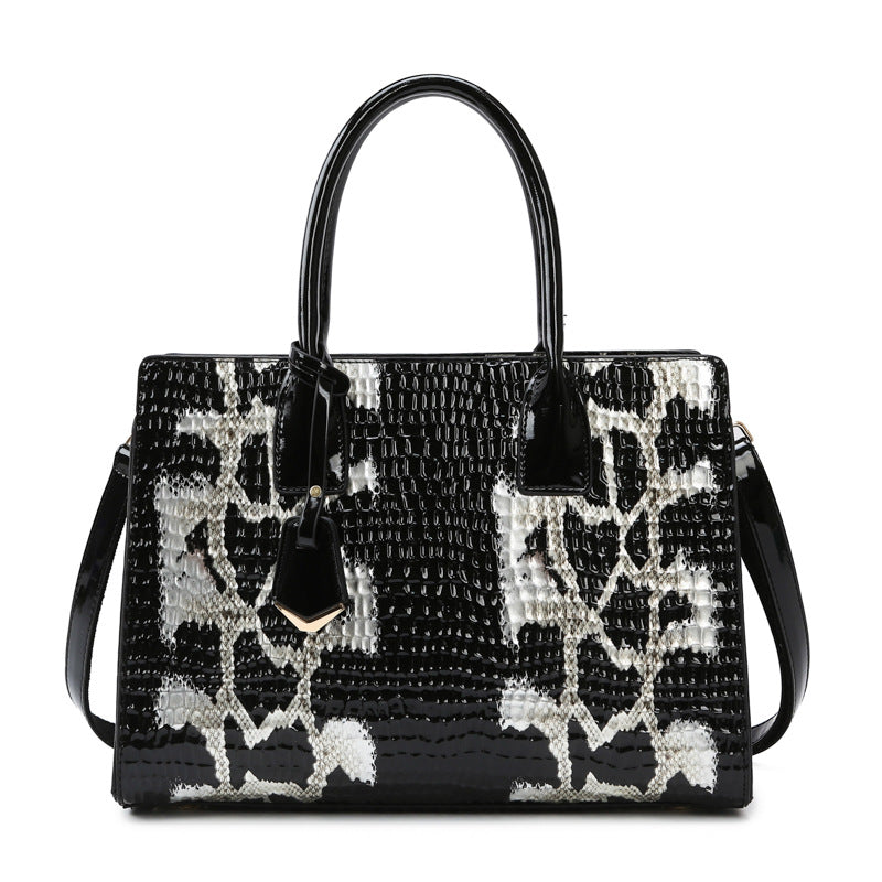 Sacs à main tendance à motif crocodile de grande capacité 