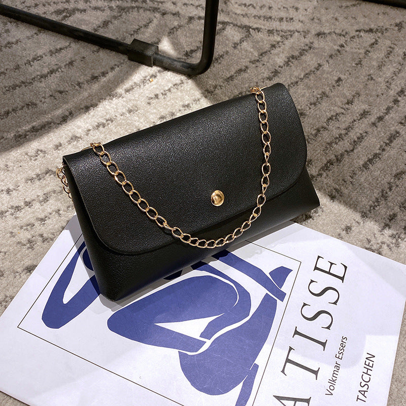 Sac banane rétro léopard couleur unie pour femme 