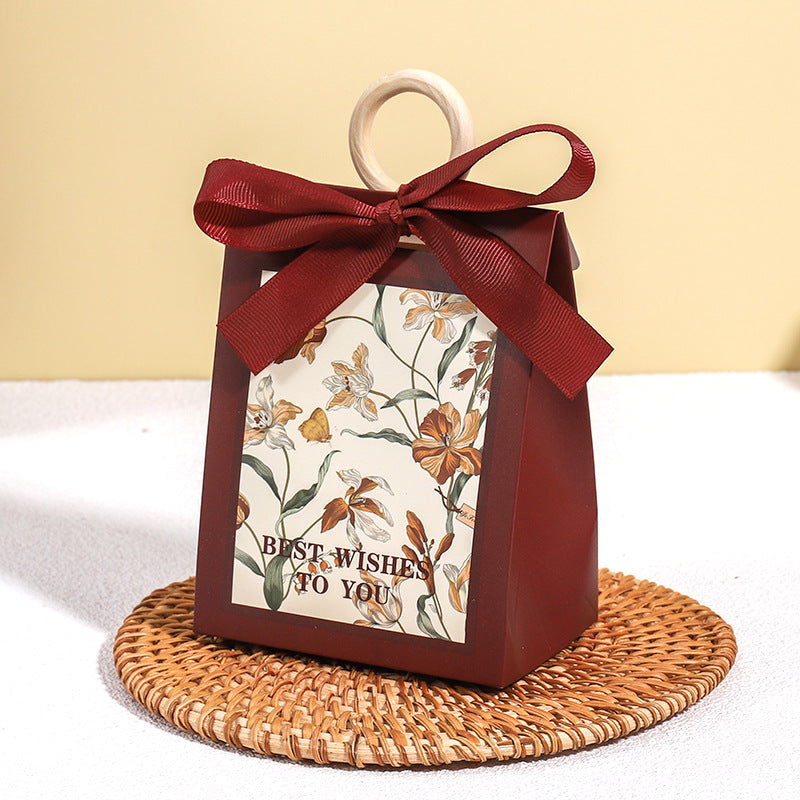 Sac d'emballage cadeau de bonbons de mariage simple et créatif 