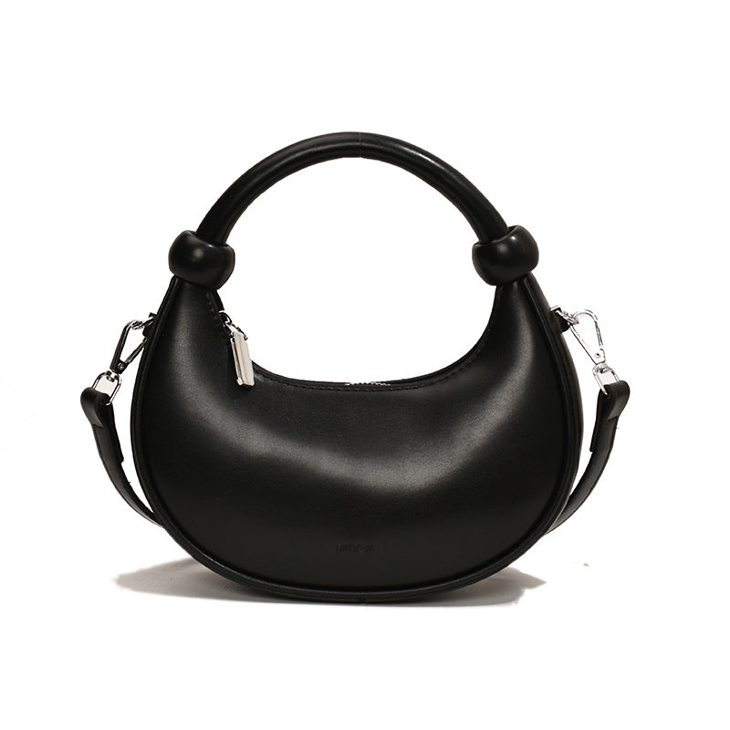 Fashionable Casual Solid Color Portable Shoulder Bag