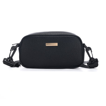 Women Fashionable Simple Solid Color Square PU Crossbody Bag