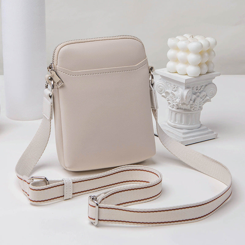 Women Casual Simple Solid Color Pu Soft Leather Crossbody Bag