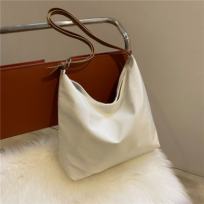 Women'S Fashion Solid Color Underarm Bag Oxford Cloth Soft Casual Shoulder Bag
