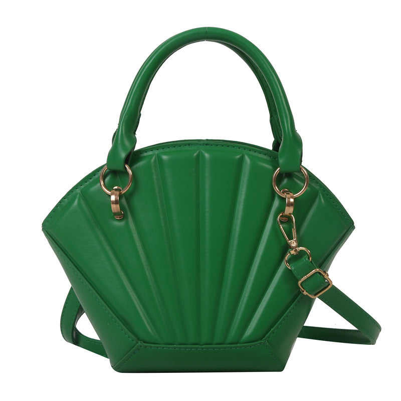 Fashionable Solid Color Shell Shoulder Bag