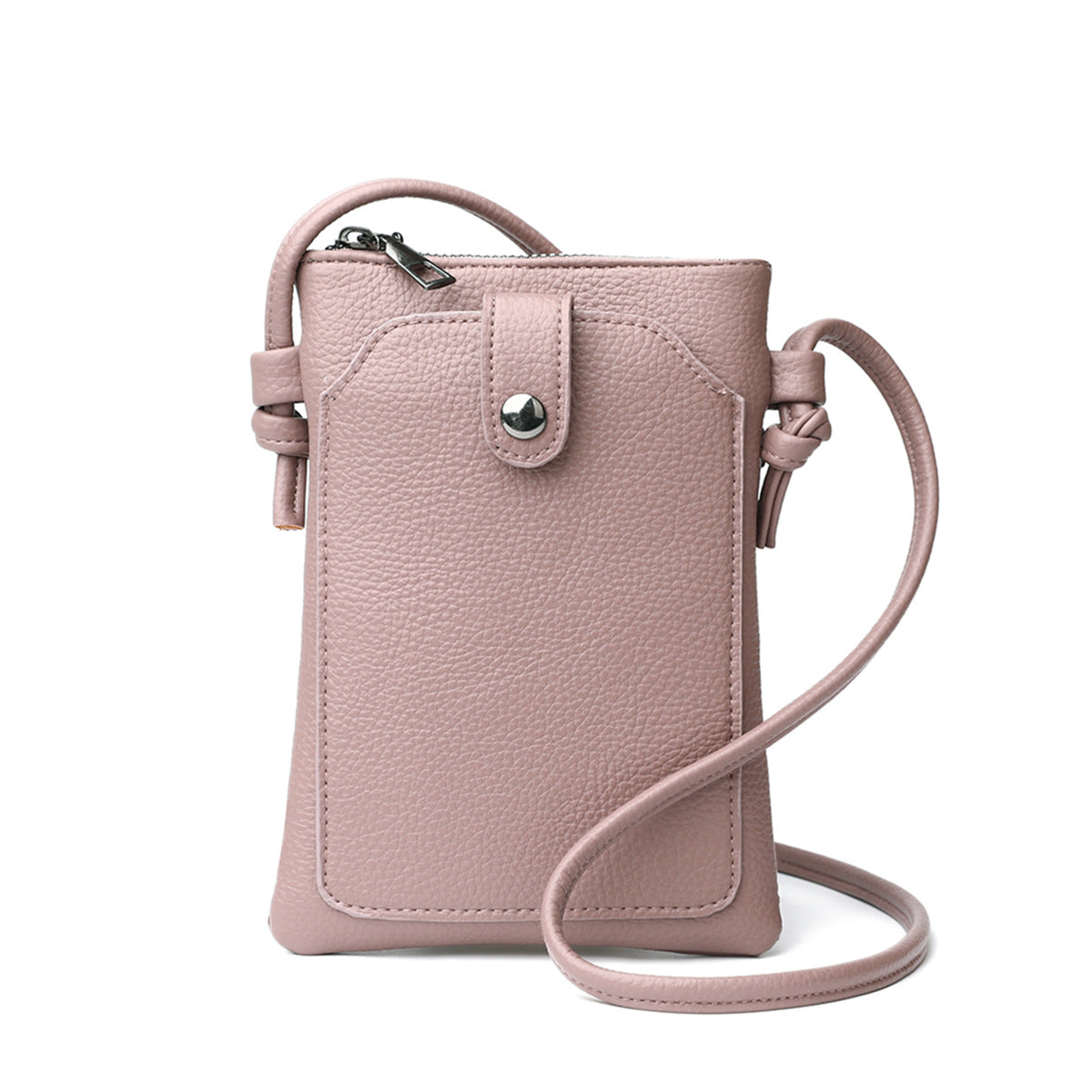 Women Solid Color Simple Portable Mini Crossbody Bag