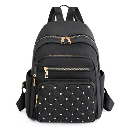 Women Fashion Embroidered Thread Oxford Backpack