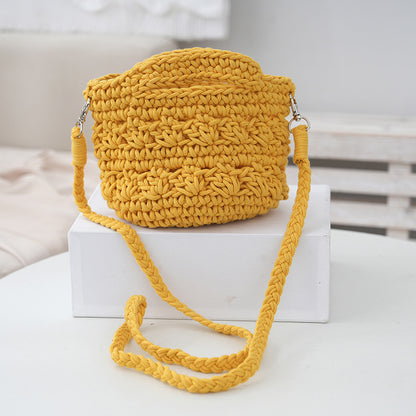 Women Casual Hand-Woven Knitted Crossbody Bag