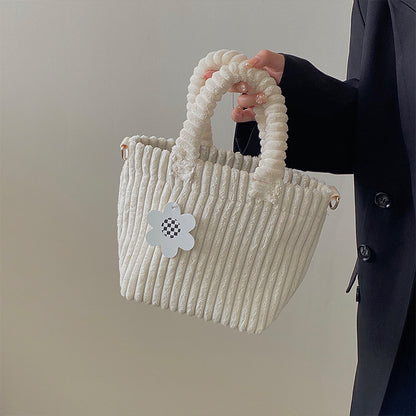 Women Fashion Corduroy Plush Mini Bag