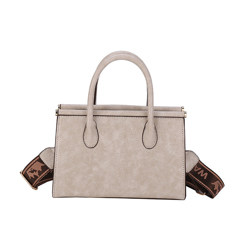 Women Vintage Oily Leather Large-Capacity Handbag