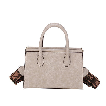 Women Vintage Oily Leather Large-Capacity Handbag