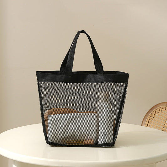 Women Fashion Casual Mesh Hollow Large Capacity Beach Bag