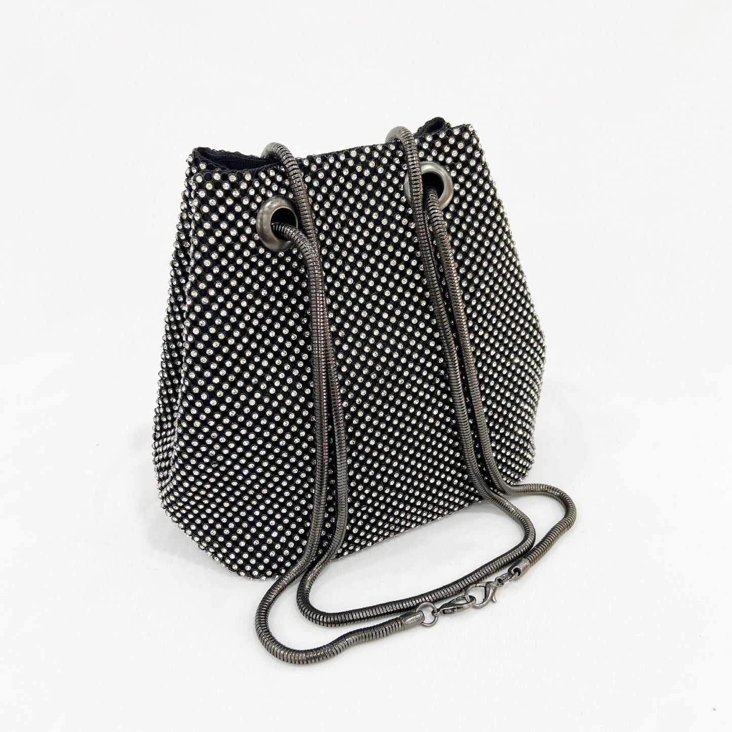 Sac seau décontracté à strass pour femme 