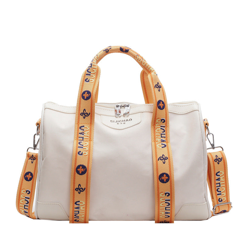 Women Fashion Casual Contrast Color Outdoor Sports Handbag