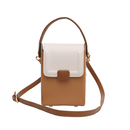 Women Fashion Casual Contrast Color Crossbody Bag