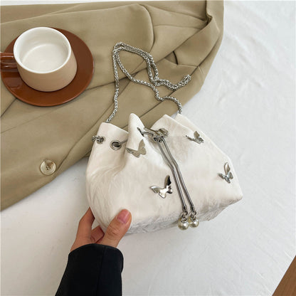 Autumn Women Fashion Elegant Butterfly Chain Shoulder Bag