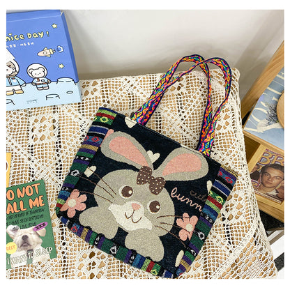 Sac à main bohème ethnique vintage grande capacité 