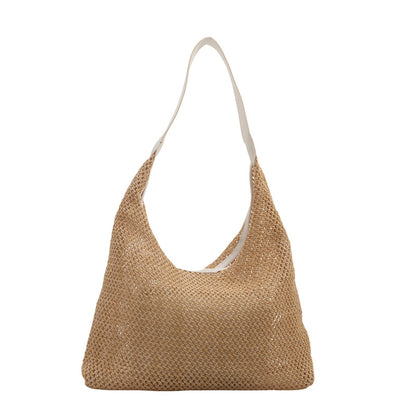 Women Vacation Summer Fashionable Straw Woven Shoulder Bag