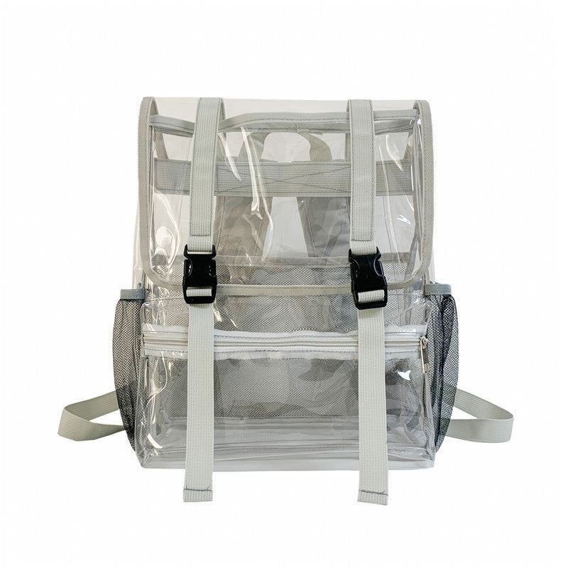 Fashion Clear Large Capacity Pvc Backpack