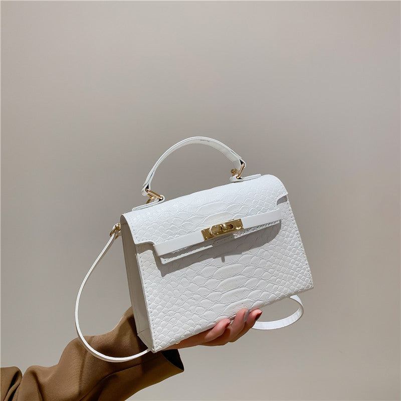 Fashion Solid Color Large Capacity Shoulder Bag