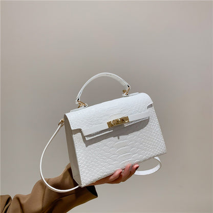 Fashion Solid Color Large Capacity Shoulder Bag