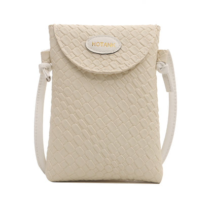 Simple Solid Color Flip Mini Crossbody Bag