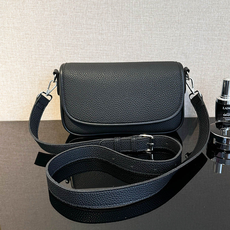 Women Fashion Casual Solid Color Rectangle Crossbody Bag