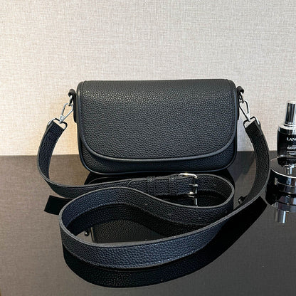 Women Fashion Casual Solid Color Rectangle Crossbody Bag