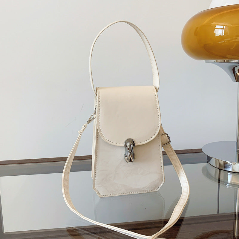 Women Fashion Casual Solid Color Mobile Phone Crossbody Bag