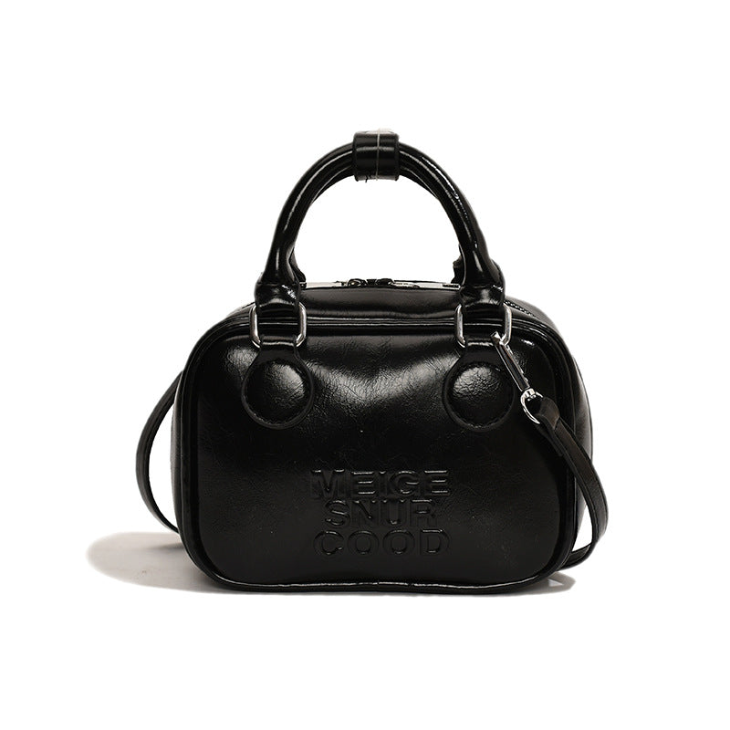 Sac à main élégant et tendance, couleur unie, portable, à bandoulière 