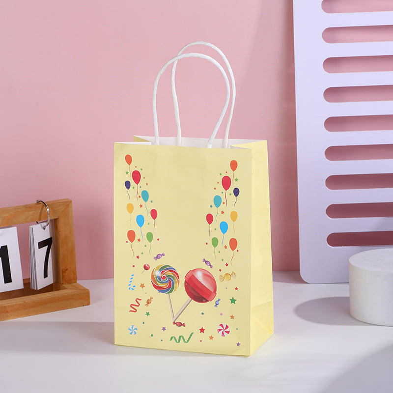 Sac de rangement et d'emballage à motif de ballons et bonbons de dessin animé, accessoires pour vêtements