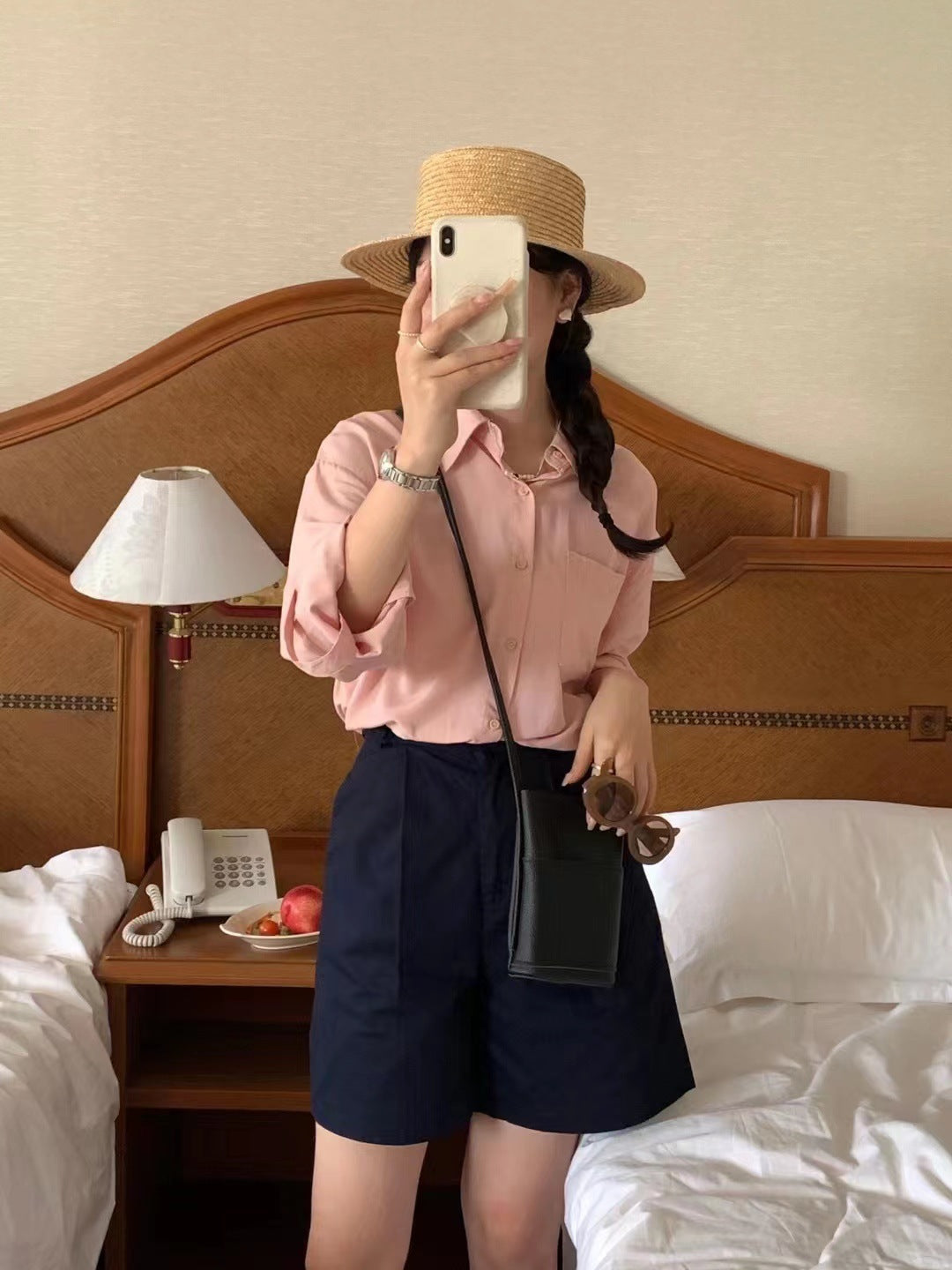 Sac à bandoulière vertical simple en PU pour femme